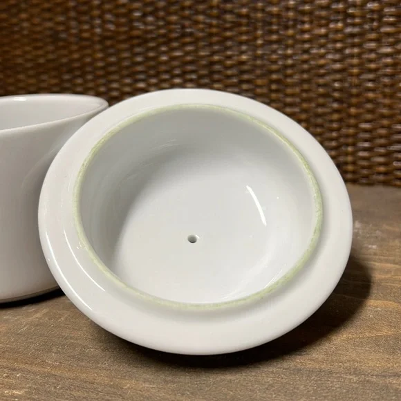 Dansk Bistro Christianshavn Blue - Vintage Cream & Sugar Jar Lid Set NWOT - Picture 12 of 16